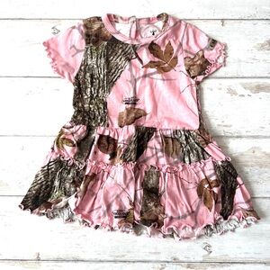 Baby Girl 12m Kings Camo Pink Dress Camoflouge Print Clothes